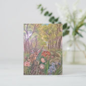 Carte Postale nature d'art de main de peinture de peinture de (Debout devant)