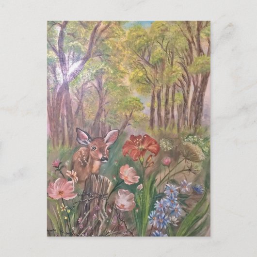 Carte Postale nature d'art de main de peinture de peinture de (Devant)