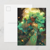 Carte Postale Nature Déesse Imaginaire afro-américain Art (Devant / Derrière)