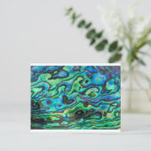 Carte Postale Nature design paua ormeau (Debout devant)