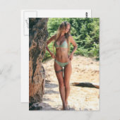 Carte Postale Nature girl bikini (Devant / Derrière)