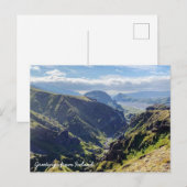 Carte Postale Nature islandaise (Devant / Derrière)