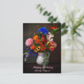Carte Postale Nature morte à la coupe florale personnalisée pour (Debout devant)