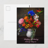 Carte Postale Nature morte à la coupe florale personnalisée pour (Devant / Derrière)