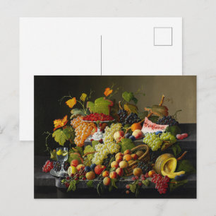 Carte Postale Nature morte aux fruits abondants de Severin Roese