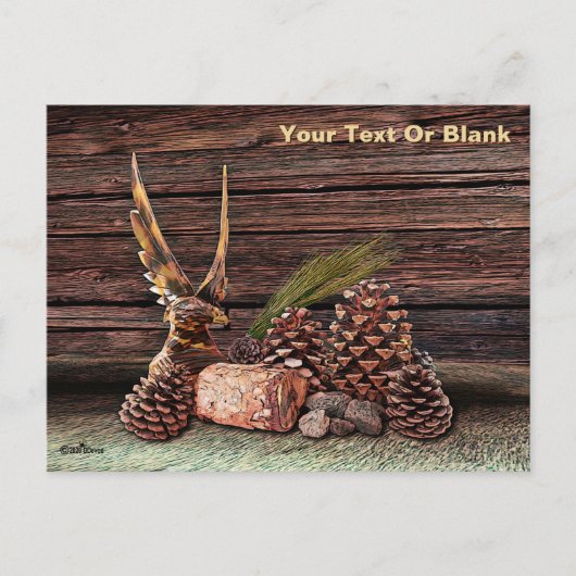 Carte Postale Nature morte avec aigle (Devant)