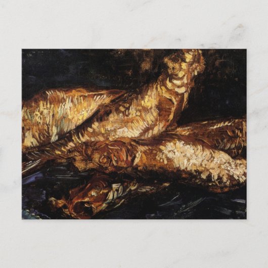 Carte Postale Nature morte avec bloaters par Vincent van Gogh (Devant)