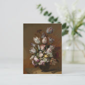 Carte Postale Nature morte avec des fleurs Hans Bollongier Beaux (Debout devant)