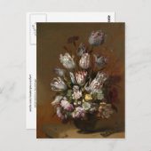 Carte Postale Nature morte avec des fleurs Hans Bollongier Beaux (Devant / Derrière)