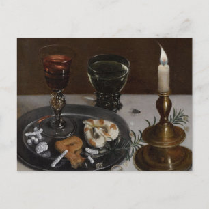 Carte Postale Nature morte avec friandises, romarin par Clara Pe