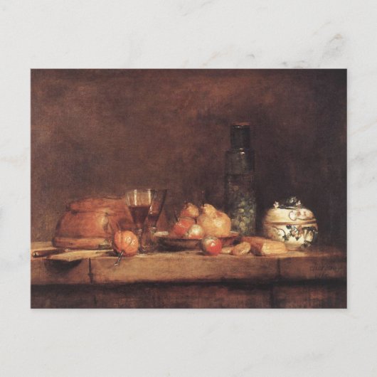 Carte Postale Nature morte avec pot d'olives par Jean Chardin Po (Devant)
