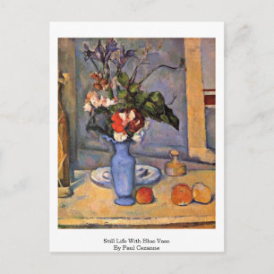 Carte Postale Nature morte avec vase bleu de Paul Cezanne