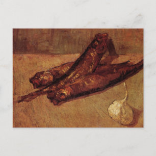 Carte Postale Nature morte Bloaters et ail par Vincent van Gogh