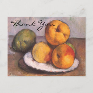 Carte Postale Nature morte de Cézanne avec des coings, des pomme