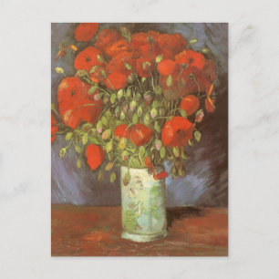 Carte Postale Nature morte de Vincent van Gogh Vase avec des coq