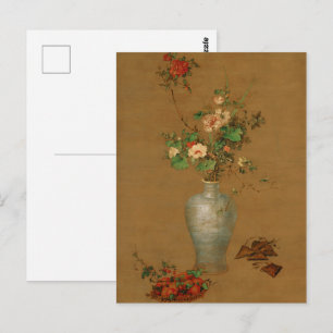 Carte Postale Nature morte florale impériale chinoise par Castig