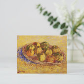 Carte Postale Nature morte, panier de pommes de Vincent van Gogh (Debout devant)