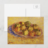Carte Postale Nature morte, panier de pommes de Vincent van Gogh (Devant / Derrière)