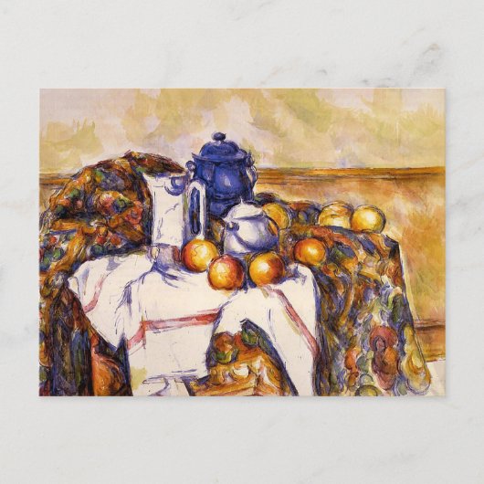 Carte Postale Nature morte Pot bleu Paul Cezanne (Devant)