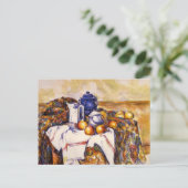 Carte Postale Nature morte Pot bleu Paul Cezanne (Debout devant)