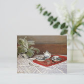 Carte Postale Nature morte Service à thé Claude Monet (Debout devant)