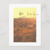 Carte Postale Nature Mountain Afrique du Sud ZA Pompe à vent (Devant)