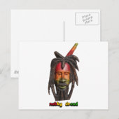Carte Postale Naturellement Dread Rastaman Avec Dreadlocks (Devant / Derrière)