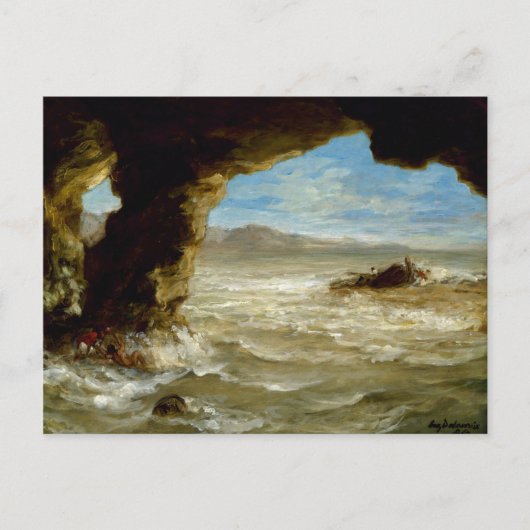 Carte Postale naufrage sur la côte (Devant)