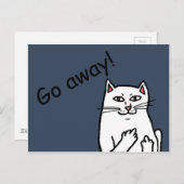 Carte Postale Naughty Cat (Devant / Derrière)