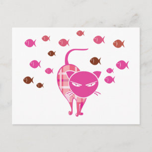 Carte Postale Naughty Cat