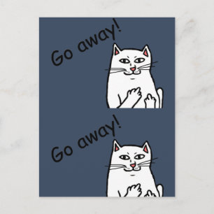 Carte Postale Naughty Cat