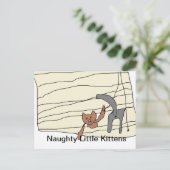 Carte postale Naughty Kittens (Debout devant)