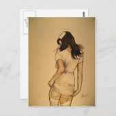 Carte Postale Naughty Nurse (Devant / Derrière)