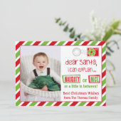 Carte postale Naughty or Nice Christmas 5x7 (Debout devant)