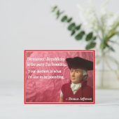 Carte Postale Naughty Presidential Valentine : Fondation de la f (Debout devant)