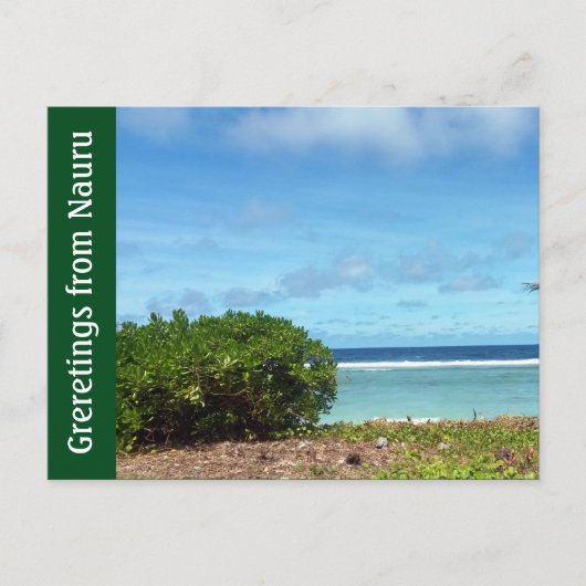 Carte Postale nauru eaux de salutation (Devant)