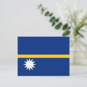 Carte postale Nauru Flag (Debout devant)