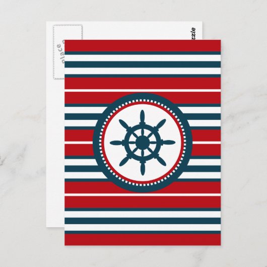 Carte Postale Nautical design (Devant / Derrière)