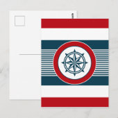 Carte Postale Nautical design (Devant / Derrière)