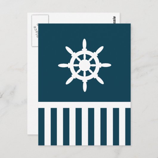 Carte Postale Nautical design (Devant / Derrière)