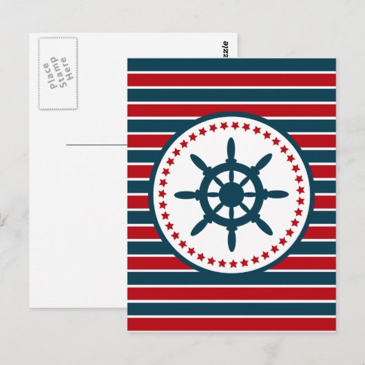 Carte Postale Nautical design (Devant / Derrière)