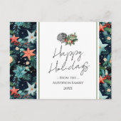 Carte Postale Nautical Starfish voeux de Noël (Devant)