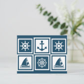 Carte Postale Nautical themed design (Debout devant)