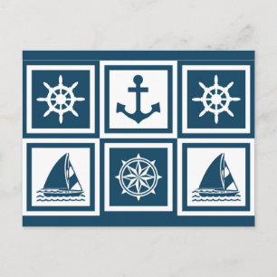 Carte Postale Nautical themed design