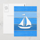 Carte Postale Nautical themed design (Devant / Derrière)