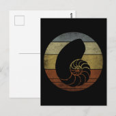 CARTE POSTALE NAUTILUS VINTAGE RUSTIQUE (Devant / Derrière)