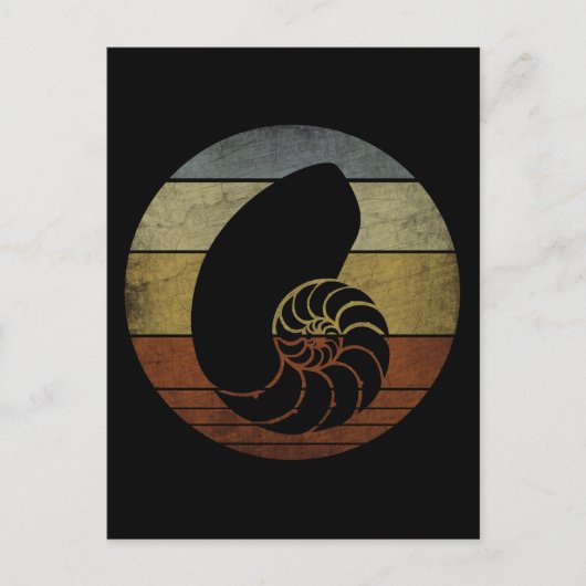 CARTE POSTALE NAUTILUS VINTAGE RUSTIQUE (Devant)