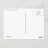 Carte postale nautique Austin Texas (Dos)