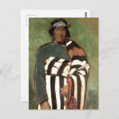 Carte Postale « Navajo » Art occidental par Gerald Cassidy (Devant / Derrière)