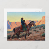 Carte Postale Navajo Mother, 1945 par Maynard Dixon (Devant / Derrière)